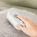 Escova a Vapor para Pets 3 em 1 – Massagem, Limpeza e Remoção de Pelos