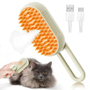Escova a Vapor para Pets 3 em 1 – Massagem, Limpeza e Remoção de Pelos
