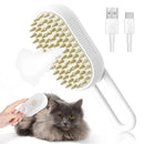 Escova a Vapor para Pets 3 em 1 – Massagem, Limpeza e Remoção de Pelos