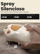 Escova a Vapor para Gatos 3 em 1 – Remove Pelos, Massageia e Limpa